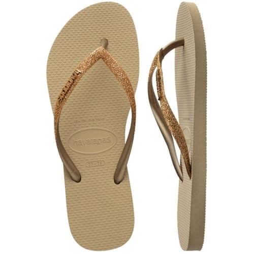 Havaianas Slim Glitter Kahverengi Terlik, 4146975