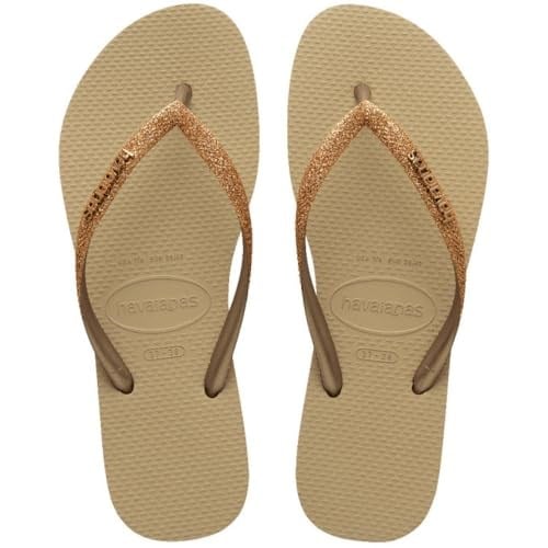 Havaianas Slim Glitter Kahverengi Terlik, 4146975