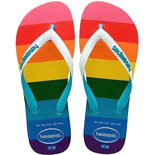 Havaianas Üniseks Top Pride Allover Flipflop, çok renkli, 41/42 EU