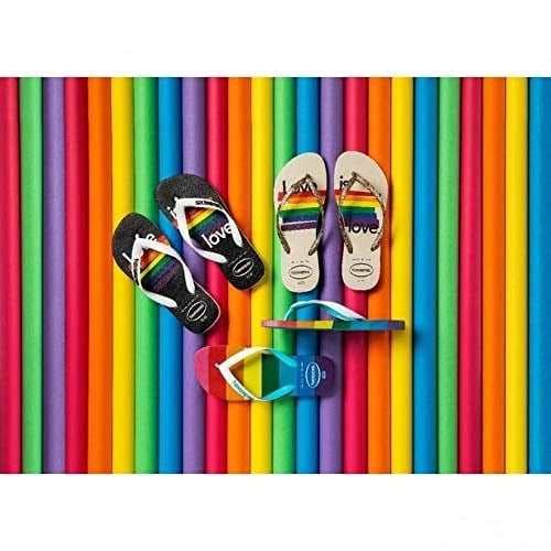 Havaianas Üniseks Top Pride Allover Flipflop, çok renkli, 41/42 EU