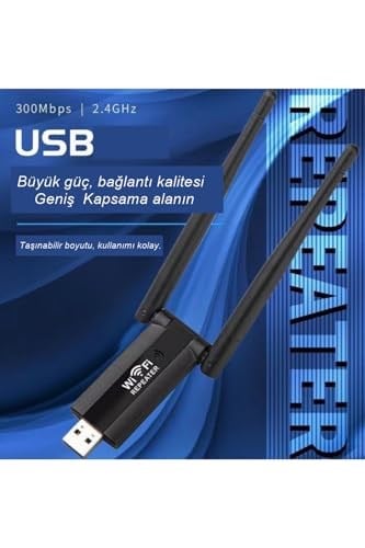 Havana Wifi Repeater Kablosuz Sinyal Güçlendirici Access Point 300Mbps