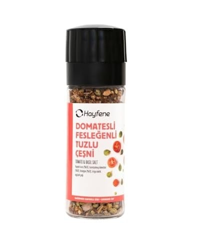 Hayfene Domatesli Fesleğenli Tuzlu Çeşni 60 gr (Değirmen Kapaklı)