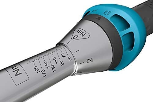 HAZET Tork Anahtarı 1/2 inç 5122-3CT | 40-200 Nm, Çıkış: Kare 12,5 mm, Tolerans:%3, 32 Diş | Kullanıcı Dostu Anahtarı İki Bisiklet, Otomobil ve NKW için