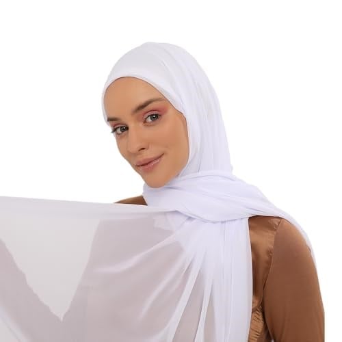 Hazır Pratik Lüks Boyunluklu Boneli Şifon Şal