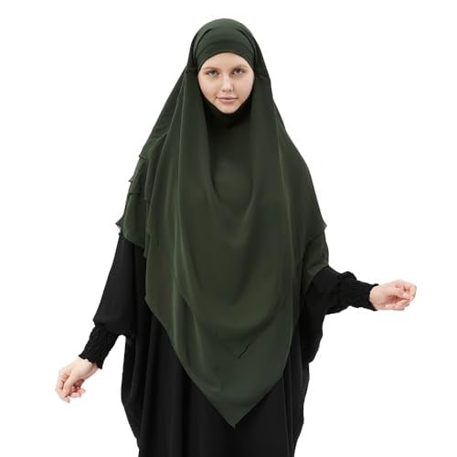 Hazır Pratik Şifon Üç Katlı Peçeli Üçgen Hac Umre Şalı Sufle Hijab Nikap