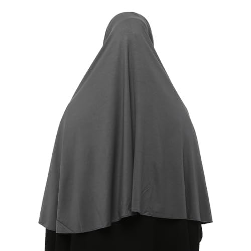 Hazır Türban Peçeli Pratik Eşarp Tesettür Nikaplı Hijab - Namaz Örtüsü Sufle (3XL)