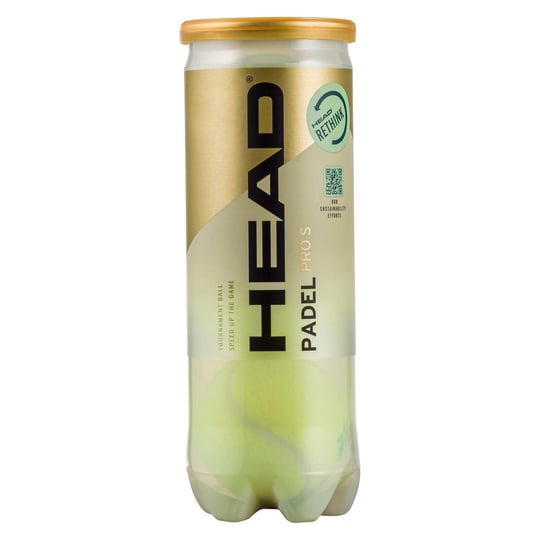 Head Padel Pro S Ball, yetişkin, üniseks, siyah, 3 adet