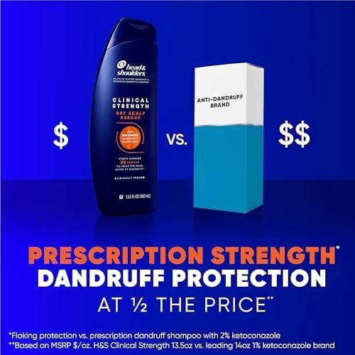 Head & Shoulders Klinik Kepek Savunması + Kuru Saç Derisi Kurtarma Şampuanı 13 oz İkiz Paket