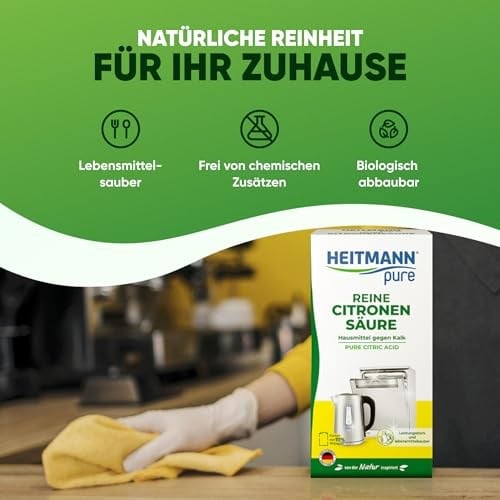 HEITMANN PURE Limon Asidi Kireç Çözücü, Yüzey Temizleyici 350g