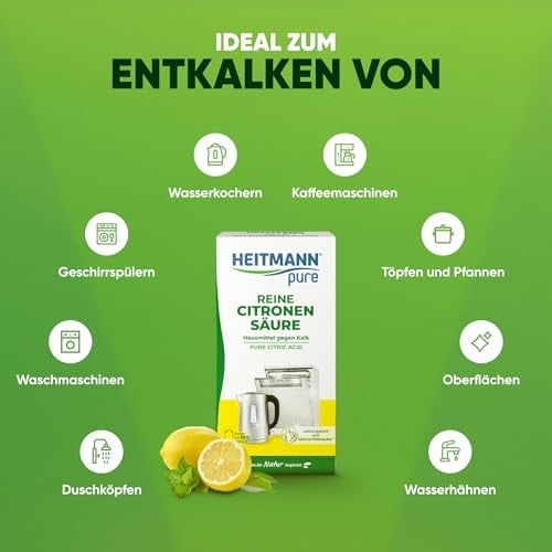 HEITMANN PURE Limon Asidi Kireç Çözücü, Yüzey Temizleyici 350g