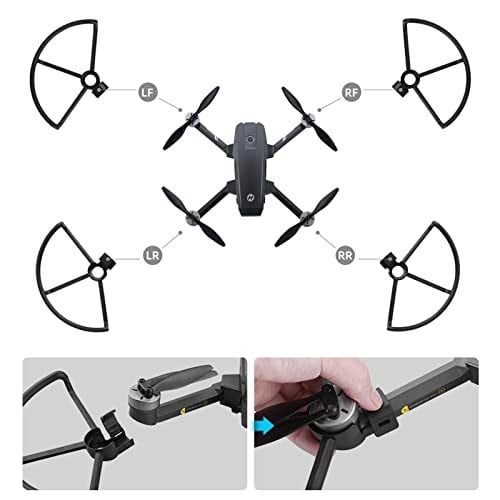 HeiyRC Holy Stone HS720 HS720E Drone için Pervane Koruması Çarpışma Önleyici Donanım Koruyucu Bıçaklar Tampon Güvenlik Aksesuarları