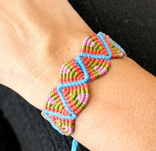 Helenist Design Makrome Zigzag Bileklik