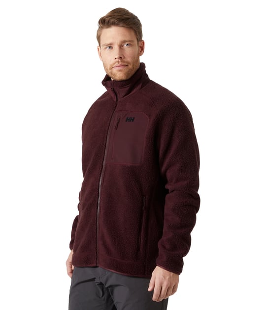 Helly Hansen Panorama Pile Block Jacket Erkek Bordo Polar HHA.49460.HHA.658