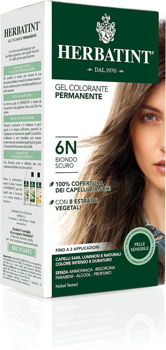 Herbatint 6N Blond Fonce Koyu Kumral Saç Boyası, 135 Ml