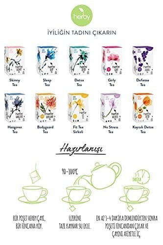 Herby Sleep Tea Uyku Öncesi Rahatlatıcı Pasifloralı Bitki Çayı