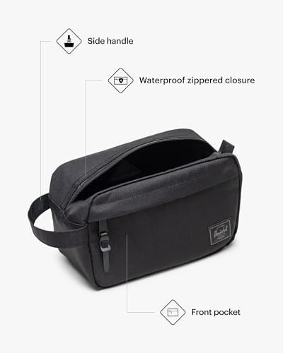 Herschel Supply Co. Herschel Bölüm Seyahat Seti, Siyah Tonal, Siyah Ton, Herschel Bölüm Seyahat Seti