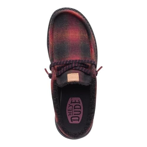 HEYDUDE Erkek Wally Slip Rahat Ekose Slip-On