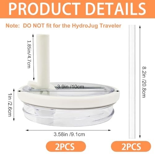 HEYIDAMAI Stanley Cup kapak, 2 adet yedek kapak, 2 pipetli 40 oz bardak için, tekrar kullanılabilir, sızdırmaz ve toz geçirmez stanley kapak, Stanley Cup yedek kapak, Stanley Cup Straw Cover