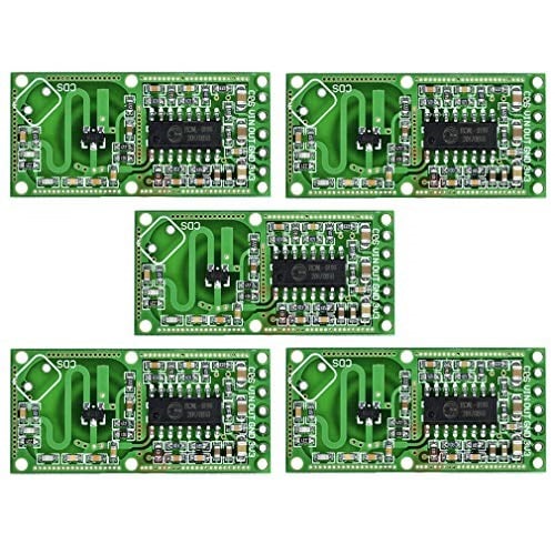 HiLetgo 5 adet RCWL-0516 RCWL 0516 Mikrodalga Radar Sensörü İnsan Sensörü Vücut Sensörü Modülü İndüksiyon Anahtar Modülü Çıkış 3,3 V