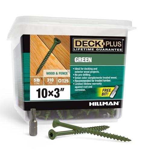 HILLMAN FASTENERS 48405 Schraube, 10 x 3, Grün