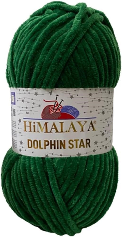 Himalaya Dolphin Star Simli Kadife El Örgü İpliği 100 Gr 92103 Simli Sarı