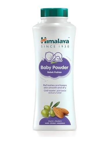 Himalaya Hassas Bebek Pudrası 200 gr | Zeytinyağı & Badem | Hassas Ciltler | Paraben, Silikon, Sentetik Renklendirici İçermez