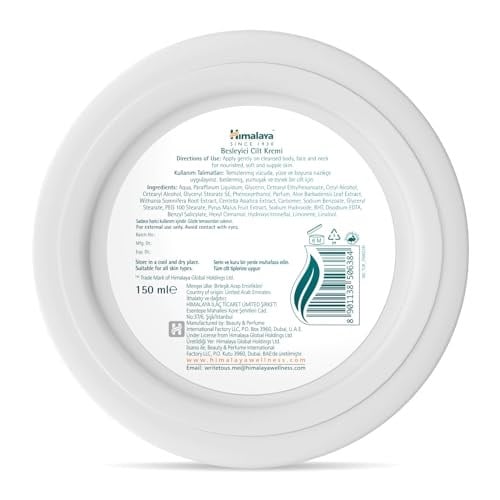 Himalaya Since 1930 Besleyici El Ve Vücut Kremi, Kış Kirazı, Nemlendirici, Yağsız, Su Bazlı, Tüm Ciltler, 150 ml
