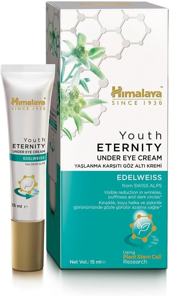 Himalaya Since 1930 Youth Eternity Yaşlanma Karşıtı Göz Altı Kremi 15 ml, Kırışıklık Karşıtı, Nemlendirici