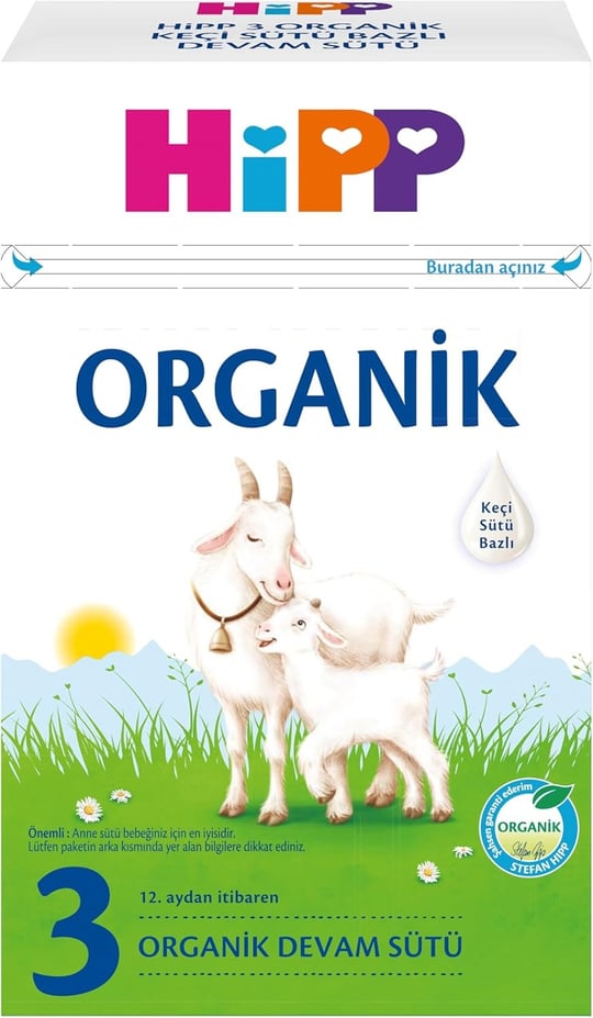 HiPP 3 Organik Keçi Sütü Bazlı Devam Sütü 400 gr