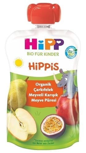 HiPP Organik Çarkıfelek Meyveli Karışık Meyve Püresi 100 gr