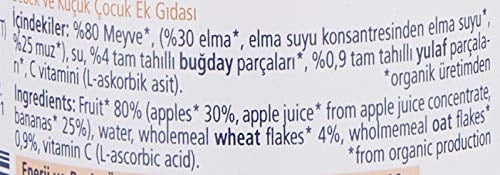 Hipp Organik Elma Ve Muz Püresi 190 Gr 1 Paket(1 X 190 G) 3lü paket