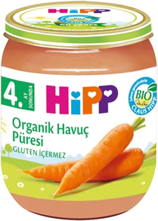 HiPP Organik Havuç Püresi 125 gr