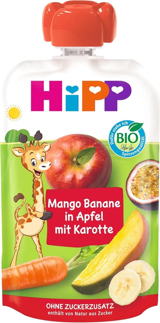 HiPP Organik Havuçlu Karışık Meyve Püresi 100 gr