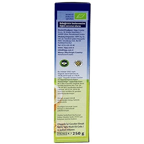 HiPP Organik İyi Geceler Sütlü Elmalı 250 gr