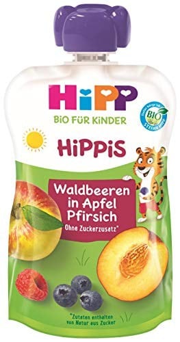 HiPP Organik Orman Meyveli Şeftalili Elma Püresi 100 gr