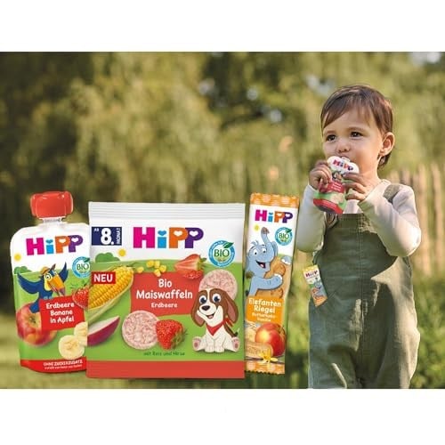 HiPP Organik Pirinçli Elmalı Bebek Gofreti 30 gr