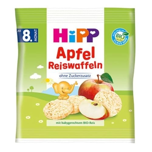 HiPP Organik Pirinçli Elmalı Bebek Gofreti 30 gr
