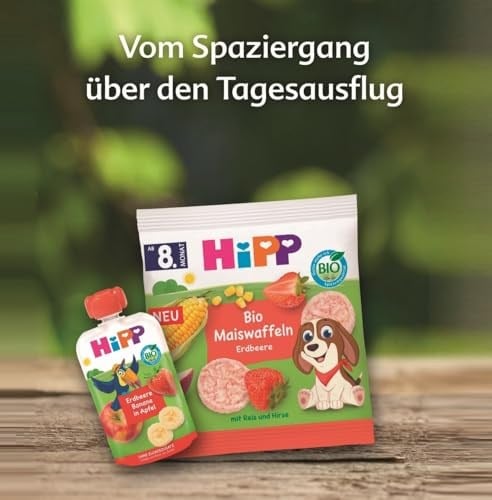 HiPP Organik Pirinçli Elmalı Bebek Gofreti 30 gr