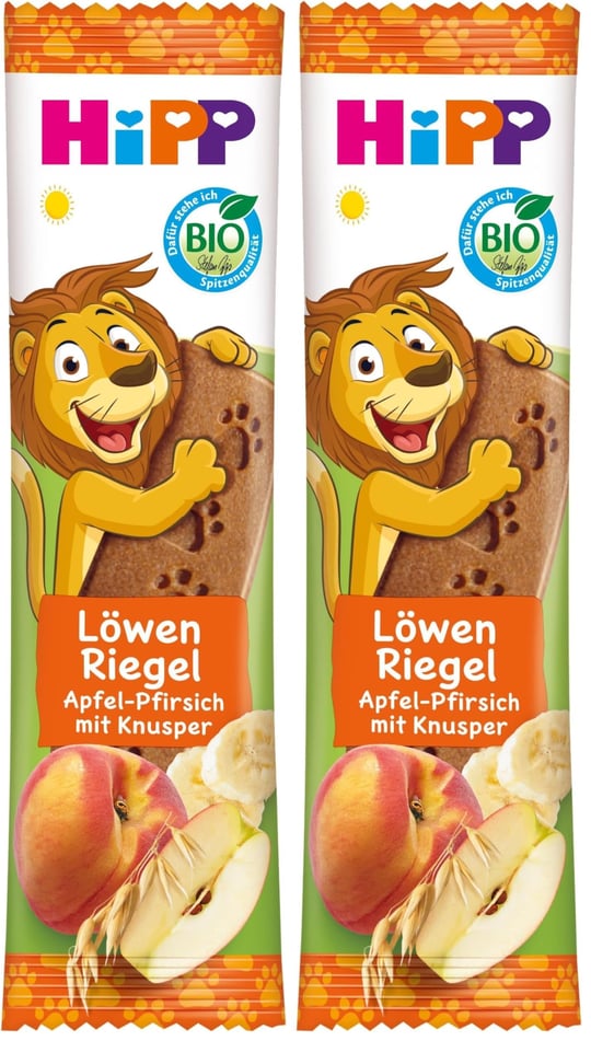 Hipp Organik Şeftali ve Elmalı Meyve Barı 1 Paket(1 x 20 g) 2li paket