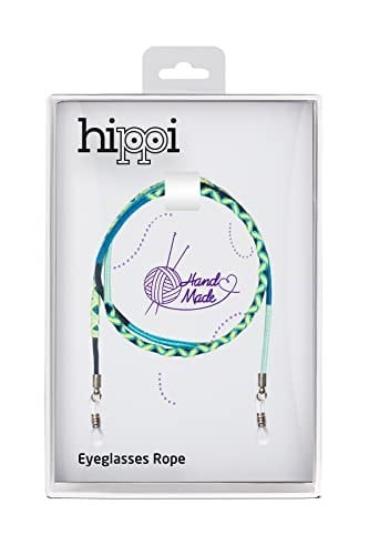 Hippi Lemon Çok Renkli 70 cm El Emeği Örgülü Özel Tasarım Yapılı Unisex Gözlük İpi Aksesuarı
