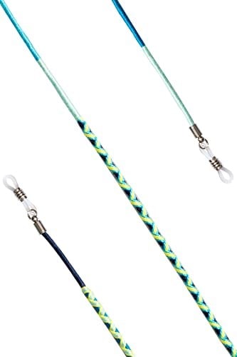 Hippi Lemon Çok Renkli 70 cm El Emeği Örgülü Özel Tasarım Yapılı Unisex Gözlük İpi Aksesuarı