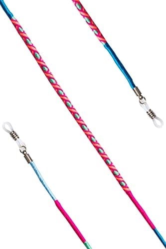 Hippi Raspberry Renkli 70 cm El Emeği Örgülü Özel Tasarım Yapılı Unisex Gözlük İpi Aksesuarı