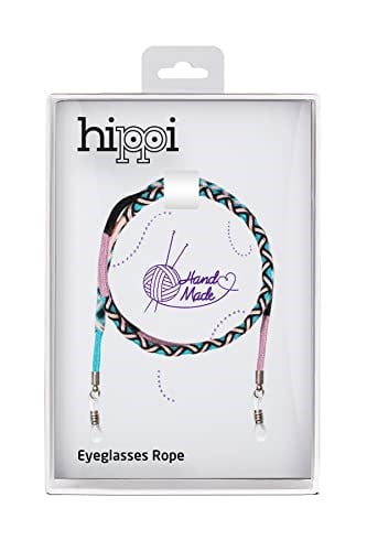 Hippi Water Flower Renkli 70 cm El Emeği Örgülü Özel Tasarım Yapılı Unisex Gözlük İpi Aksesuarı