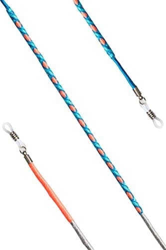 Hippi Wind Çok Renkli 70 cm El Emeği Örgülü Özel Tasarım Yapılı Unisex Gözlük İpi Aksesuarı
