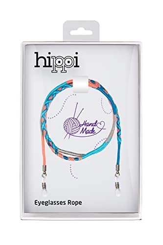 Hippi Wind Çok Renkli 70 cm El Emeği Örgülü Özel Tasarım Yapılı Unisex Gözlük İpi Aksesuarı