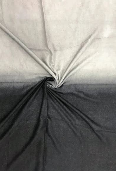 HitDukkan Gri Siyah Renk Geçişli%100 Pamuk Şal 90x190 cm 1000000005493