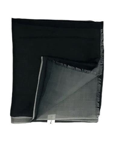 HitDukkan Gri Siyah Renk Geçişli%100 Pamuk Şal 90x190 cm 1000000005493