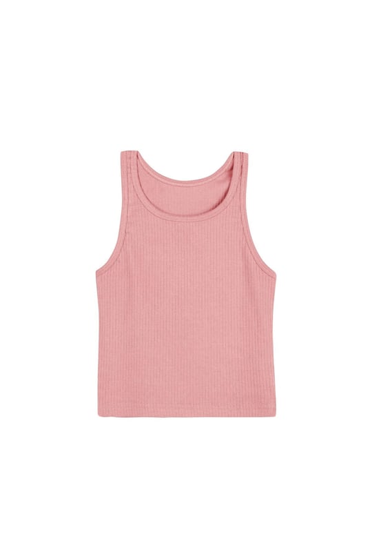 HNX Denim Pamuklu Kalın Askılı Crop Kadın Kısa Atlet Denim M hnxNM330