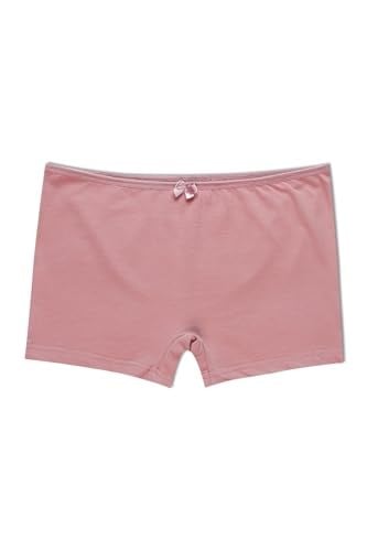 HNX UNDERWEAR 5li Pamuklu Düz Renk Kadın Boxer Külot Kahve-Beyaz-Vizon-Ekru-Ten L hnxNM6217