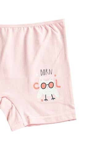 HNX UNDERWEAR 6lı Pamuklu Baskılı Kız Çocuk Boxer Külot Karışık-3 8-9 Yaş hnxNM748